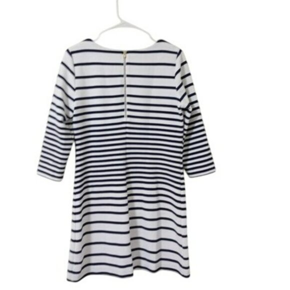 Lilly Pulitzer Womens Striped Navy & White Dress With Gold Button Details Size M - Picture 7 of 11